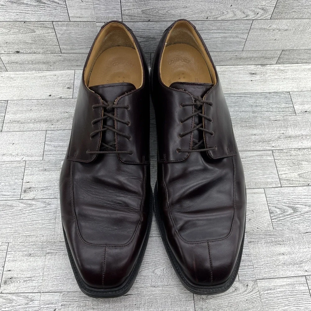Rockport Burgundy Leather Split Toe Derby Dress Shoes APM1235E‎ Men Size 13M